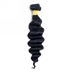 Single Loose Deep Wave Hair bundle from Bundle Head, soft, silky waves with natural shine and premium texture